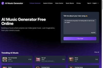 AI-Musikgenerator preview